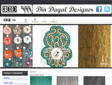 Tablet Screenshot of dindayaldesigner.com